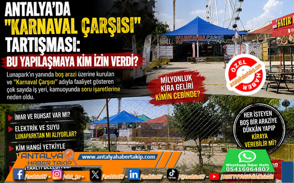 Antalya'da "Karnaval &Ccedil;arşısı" Tartışması: Bu Yapılaşmaya Kim İzin Verdi?