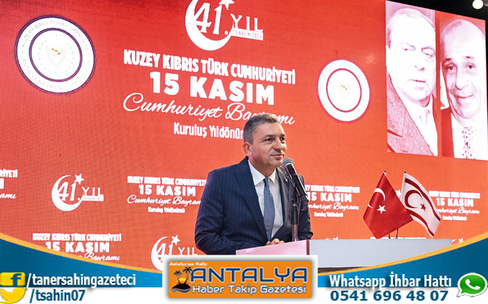 KKTC Cumhuriyet Bayramı Antalya'da Coşkuyla Kutlandı