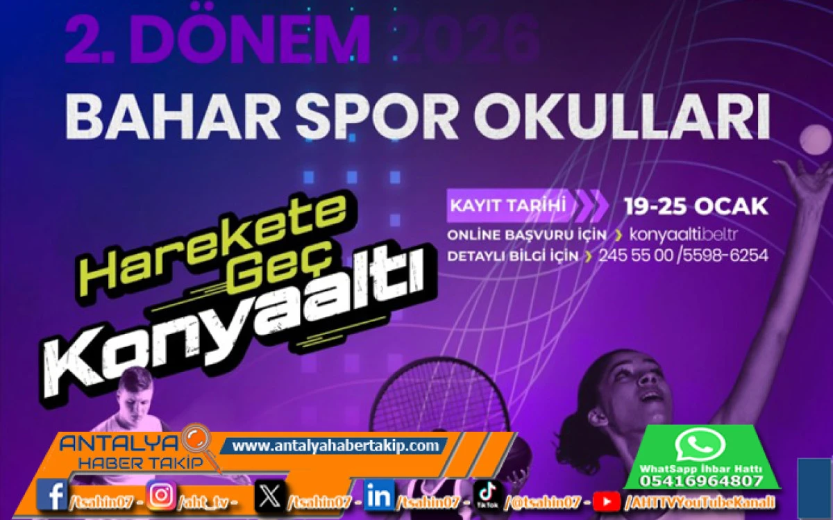 Konyaaltı&rsquo;nda Spor Okullarında Yeni D&ouml;nem