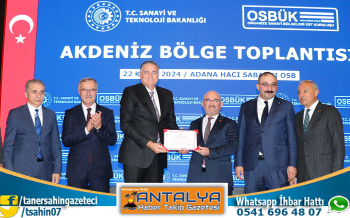 TSE’den Antalya OSB’ye Yeşil OSB Belgesi 