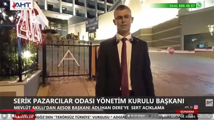 Mevl&uuml;t Akıllı'dan AESOB Başkanı Adlıhan Dere'ye Sert A&ccedil;ıklama